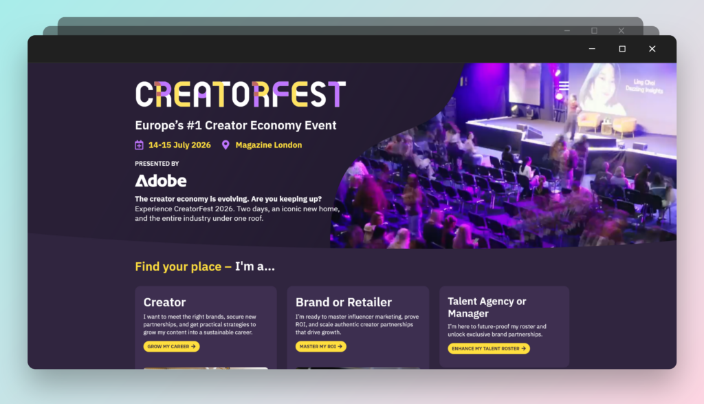 CreatorFest Europe 2026